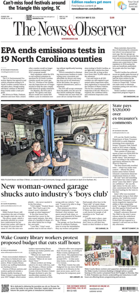 Cover of The News & Observer