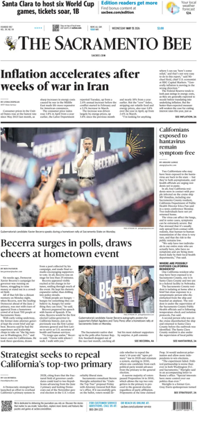 Cover of The Sacramento Bee