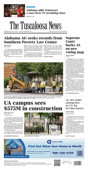 Cover of The Tuscaloosa News