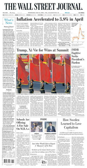 Cover of The Wall Street Journal