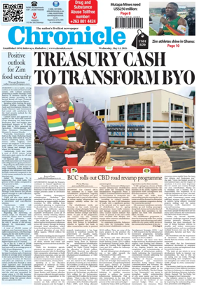 Cover of Chronicle (Zimbabwe)