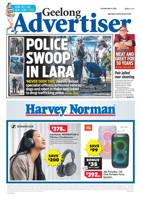 Cover of Geelong Advertiser