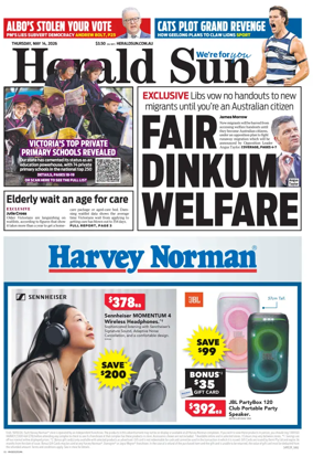 Cover of Herald Sun