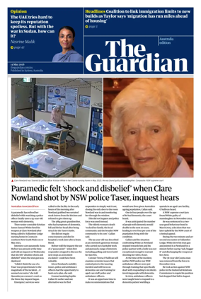 Cover of The Guardian Australia