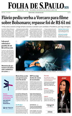 Cover of Folha de S.Paulo
