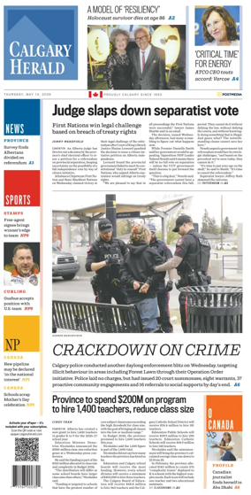 Cover of Calgary Herald