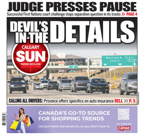 Cover of Calgary Sun