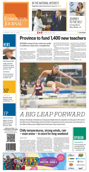 Cover of Edmonton Journal