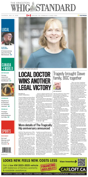 Cover of Kingston Whig-Standard