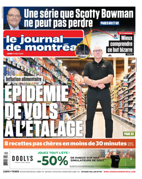 Cover of Le Journal de Montreal