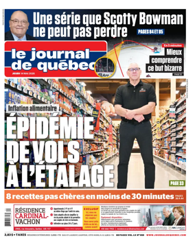 Cover of Le Journal de Quebec