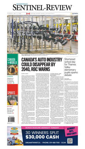 Cover of Sentinel-Review (Woodstock)