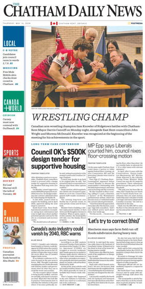 Cover of The Chatham Daily News