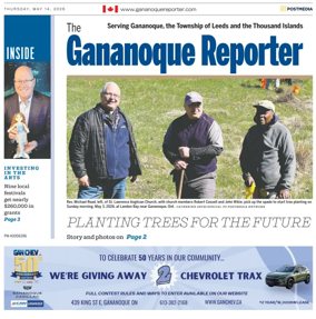 Cover of The Gananoque Reporter
