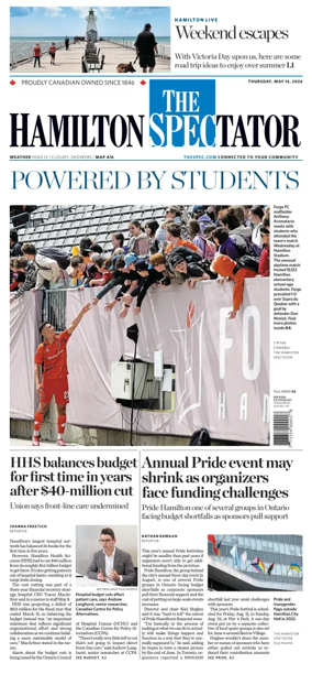 Cover of The Hamilton Spectator