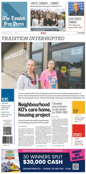 Cover of The London Free Press