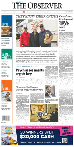 Cover of The Observer (Sarnia)