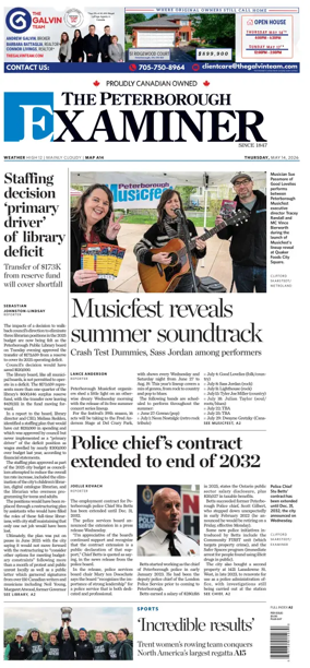 Cover of The Peterborough Examiner
