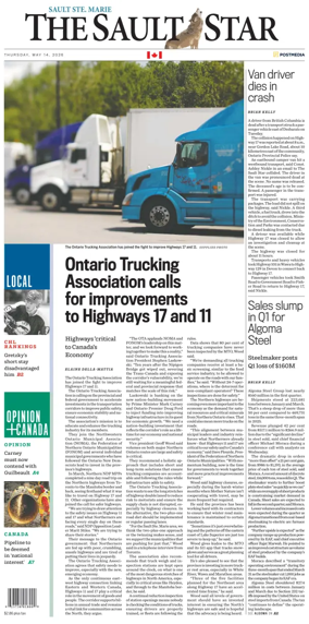 Cover of The Sault Star