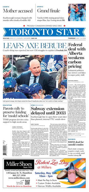 Cover of Toronto Star