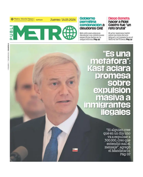 Cover of Publimetro Chile