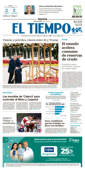 Cover of El Tiempo (Bogota)