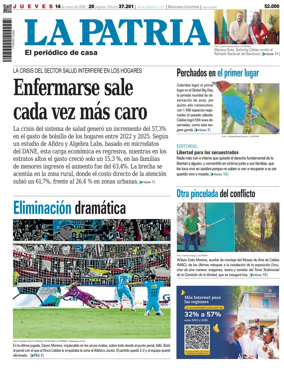 Cover of La Patria (Colombia)