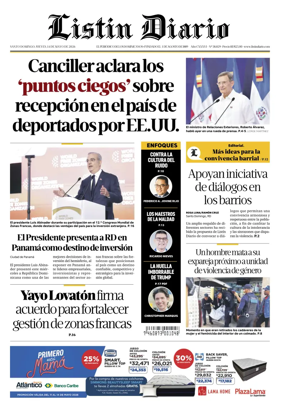 Cover of Listin Diario