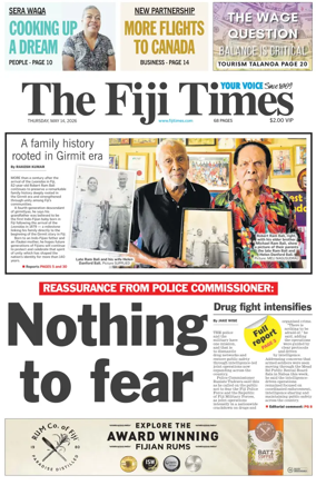 Cover of The Fiji Times