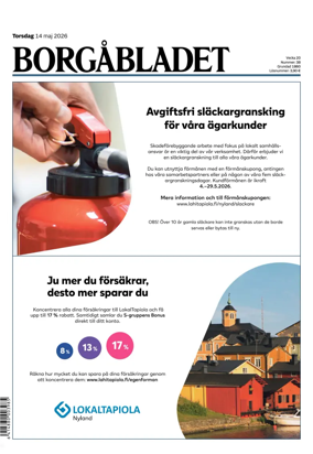 Cover of Borgabladet