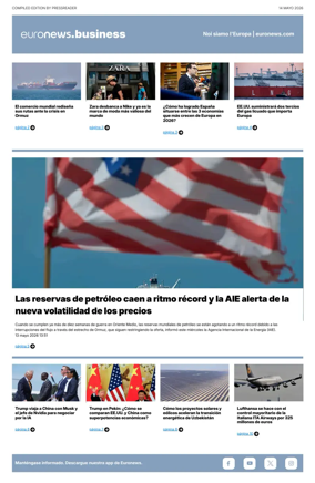 Cover of Euronews Business (Spanish) Compiled Edition