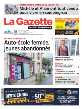 Cover of La Gazette du Centre Morbihan