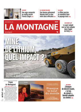 Cover of La Montagne (Vichy)