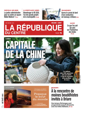 Cover of La Republique du Centre (Orleans - Loiret))