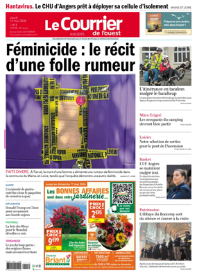 Cover of Le Courrier de l’Ouest (Angers)