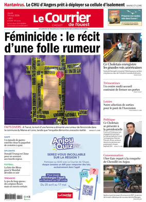 Cover of Le Courrier de l’Ouest (Cholet)