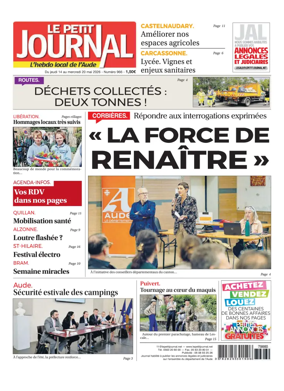 Cover of Le Petit Journal - L'hebdo local de l'Aude