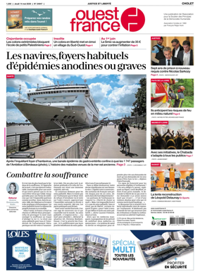 Cover of Ouest France (Cholet)