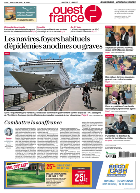 Cover of Ouest France (Les Herbiers / Montaigu)