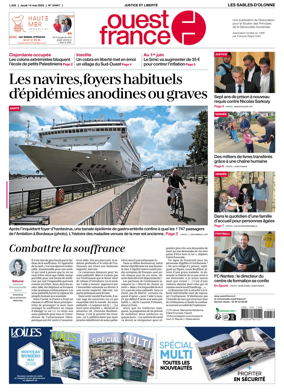 Cover of Ouest France (Les Sables-d'Olonne)