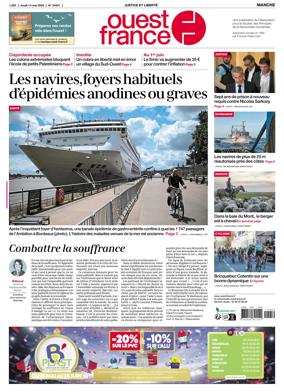 Cover of Ouest France (Manche)