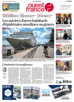 Cover of Ouest France (Mayenne)