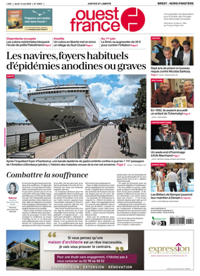 Cover of Ouest France (Nord-Finistere)