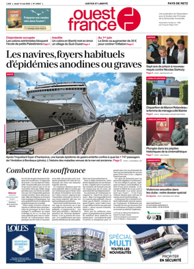 Cover of Ouest France (Pornic / Pays de Retz)