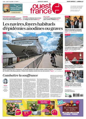 Cover of Ouest-France (Saint-Brieuc Lamballe)