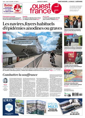 Cover of Ouest France (Saint-Nazaire La Baule Guerande)