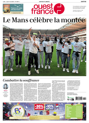 Cover of Ouest France (Sarthe)