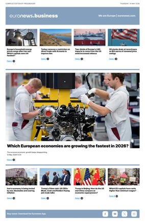 Cover of Euronews Business