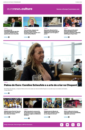 Cover of Euronews Culture and Sport (Portuguese)