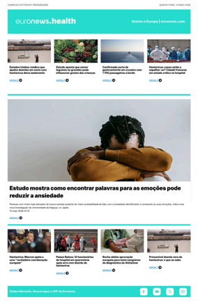 Cover of Euronews Health (Portuguese)